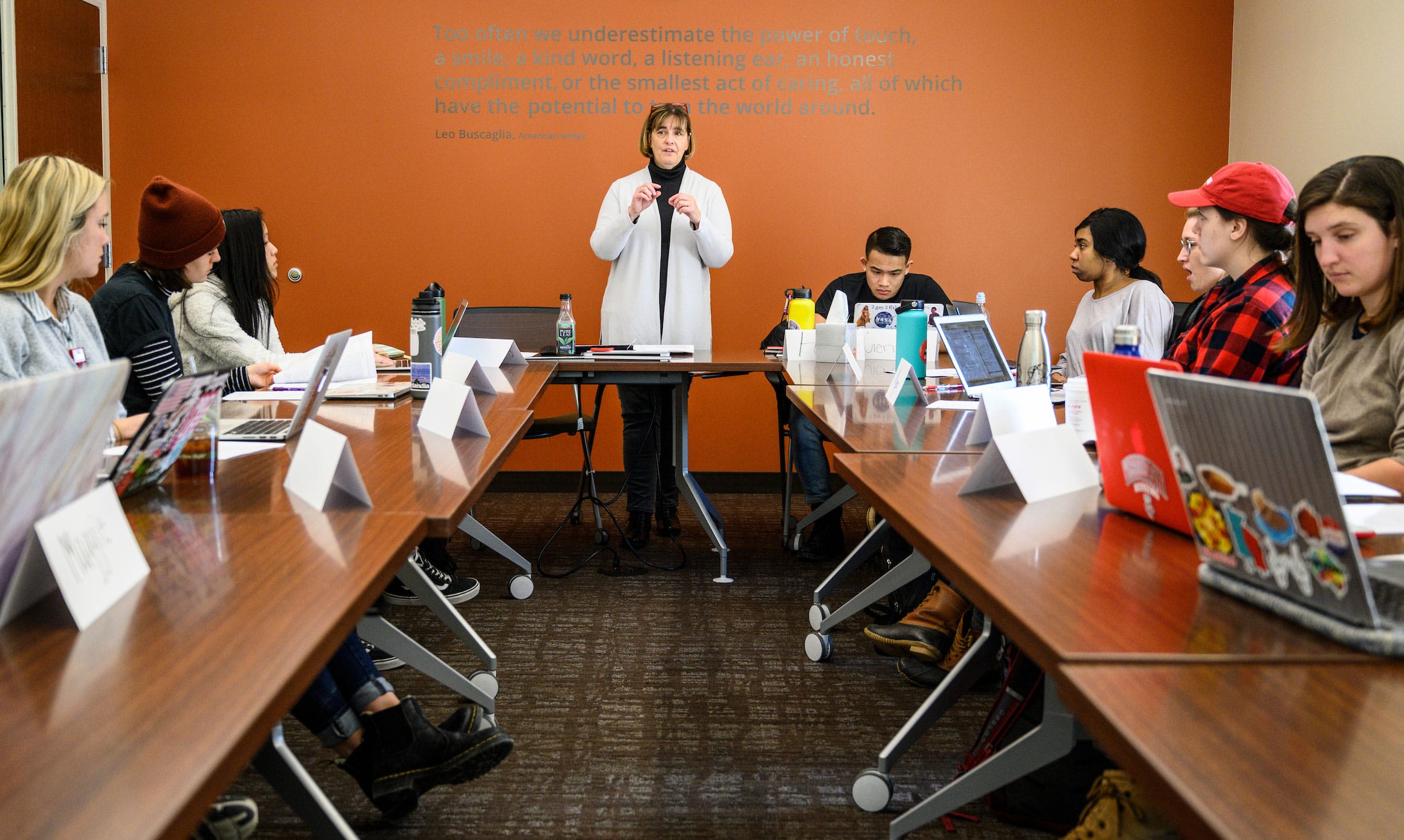 Nursing students in class