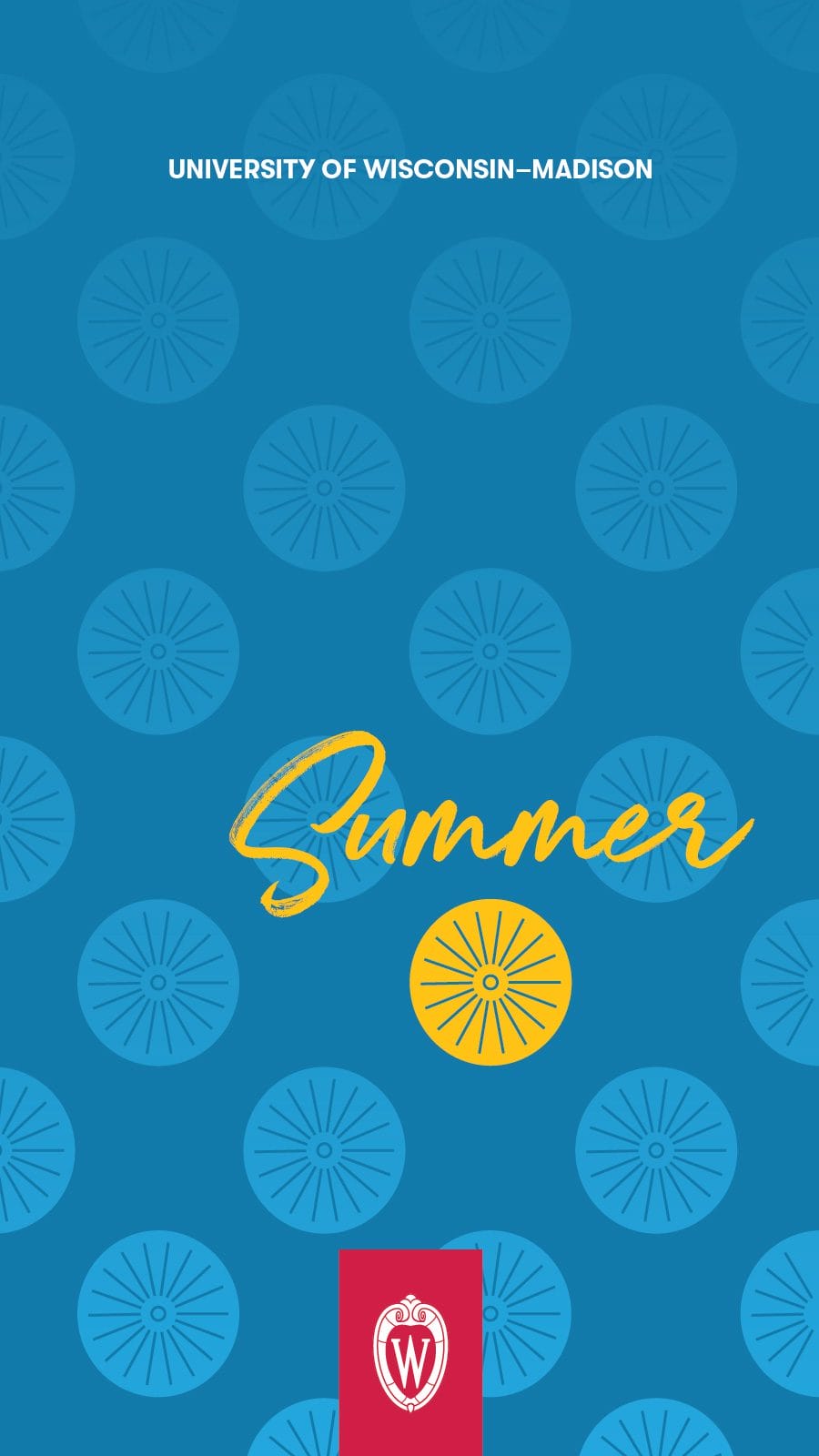 Phone background graphic of a pattern of Memorial Union Terrace chairs
