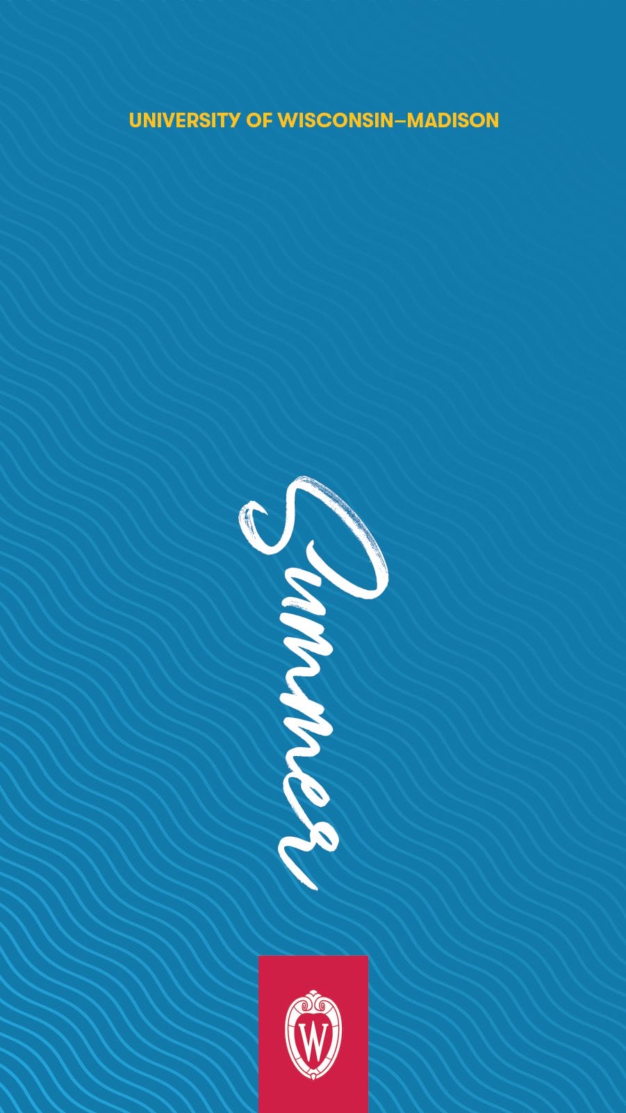 Phone background graphic of ripples in water and the word 'Summer'