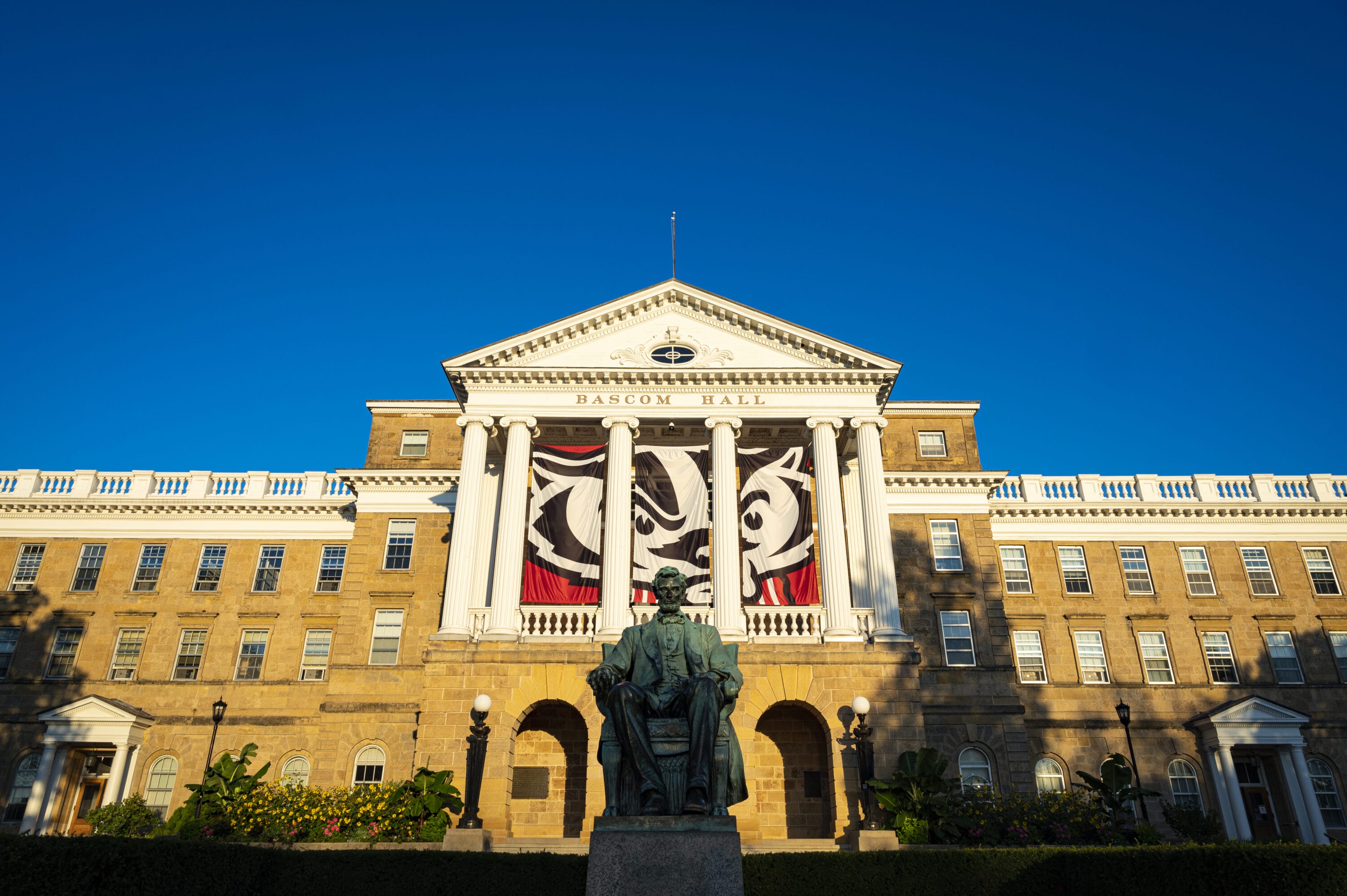 Bascom hall at sunrise.