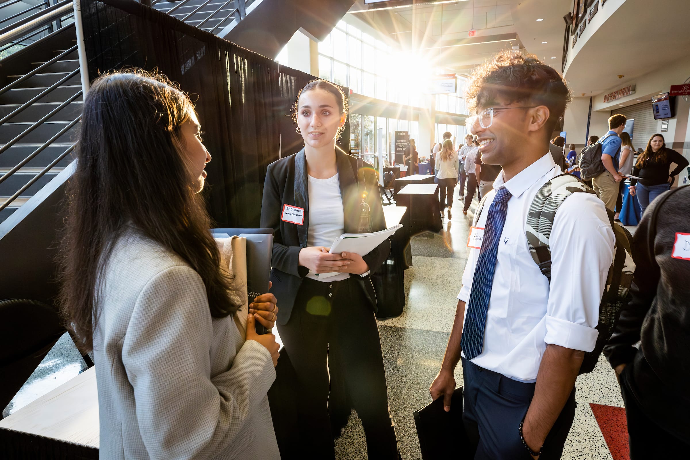 Students at the Summer Internship and Career Fair