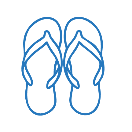 Flip flops icon