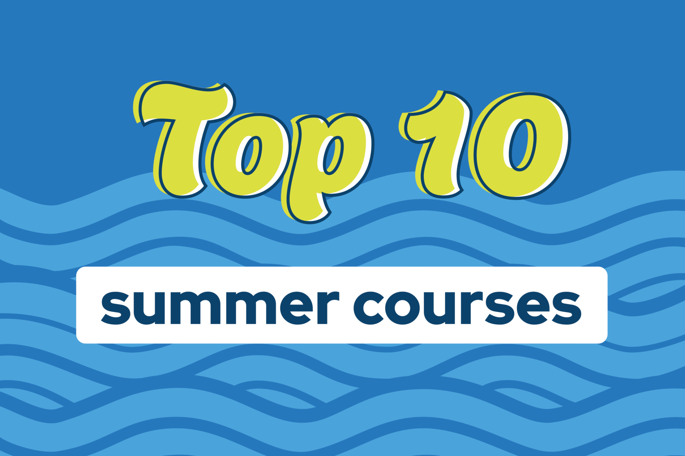 Top ten summer courses graphic