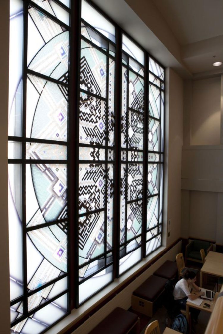 Window at the Business Library