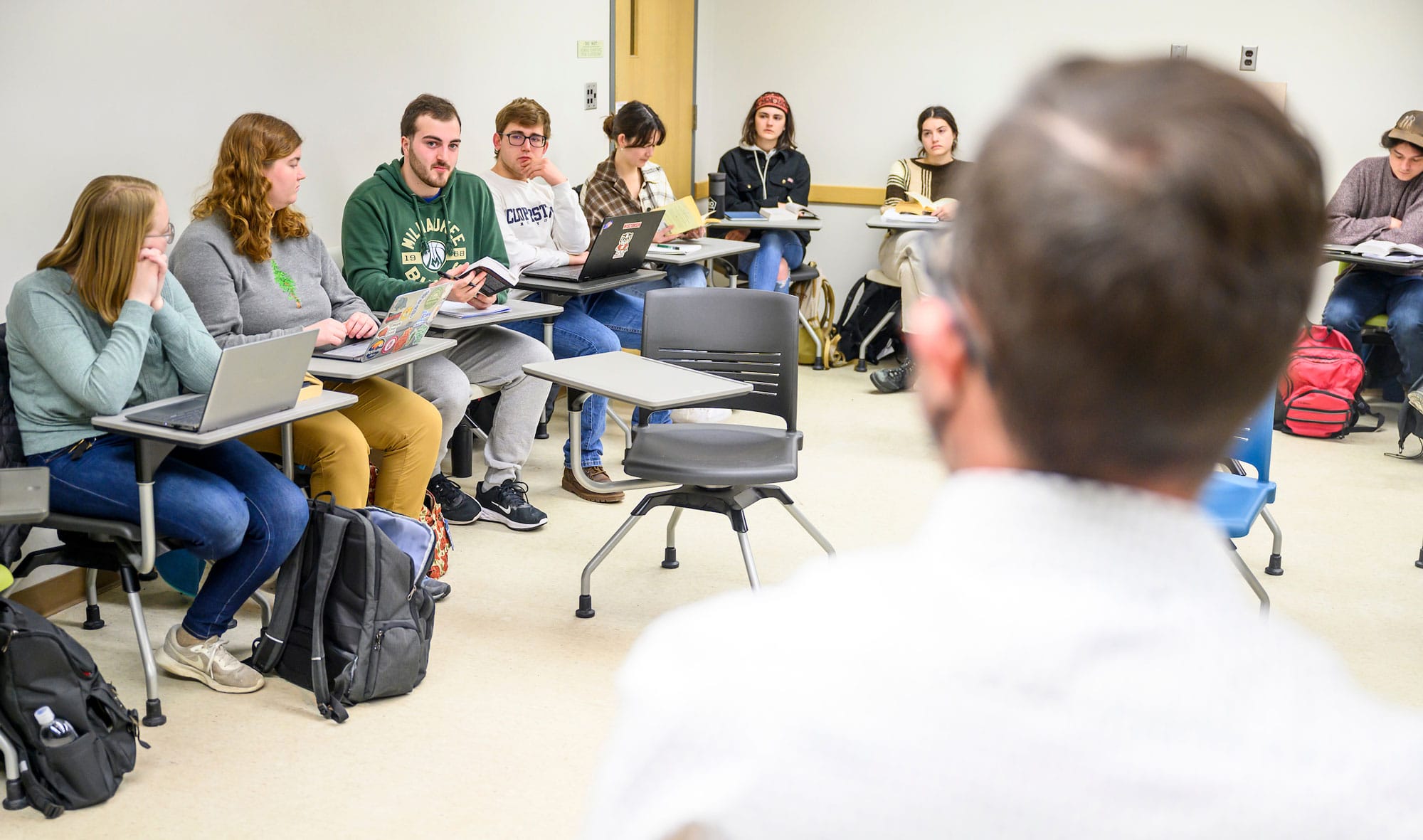 Students in a literature class