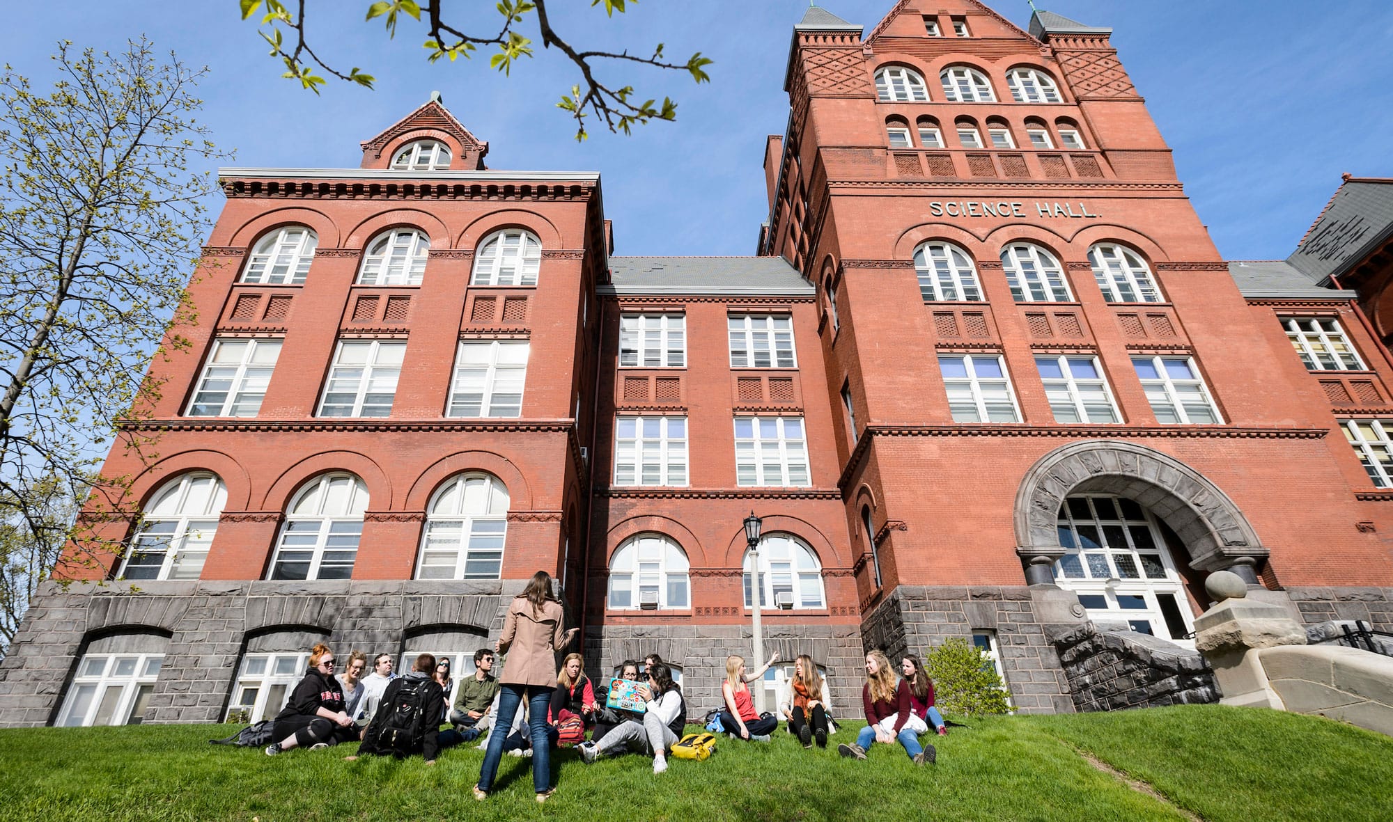 Exterior view of the environmental hall.