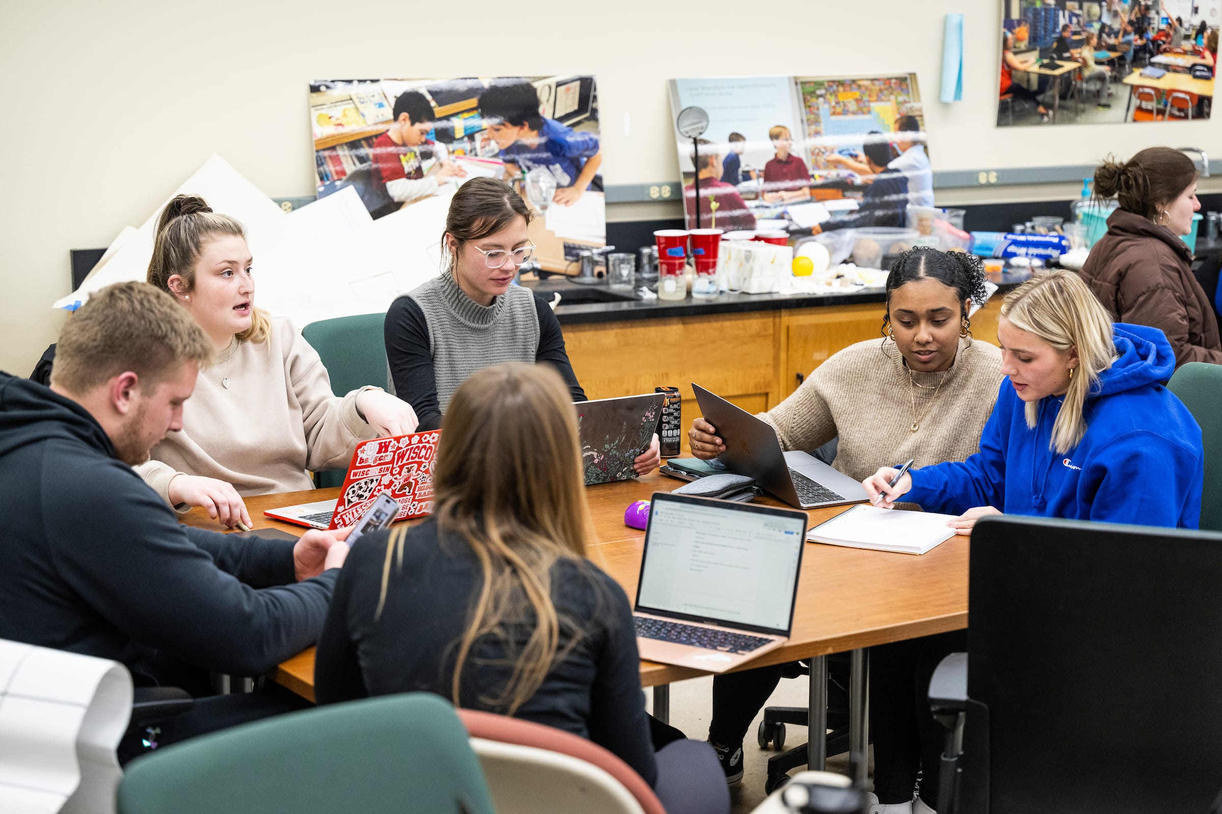 Students in a Teaching Science class