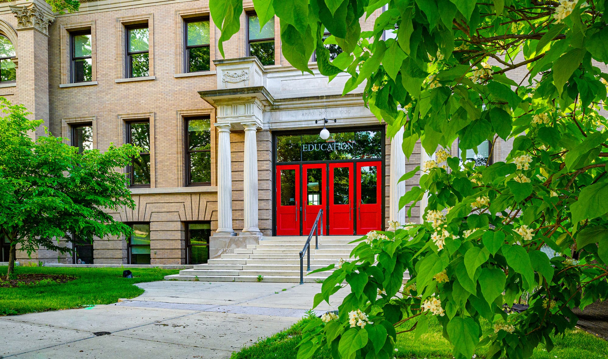 The Education Hall on campus