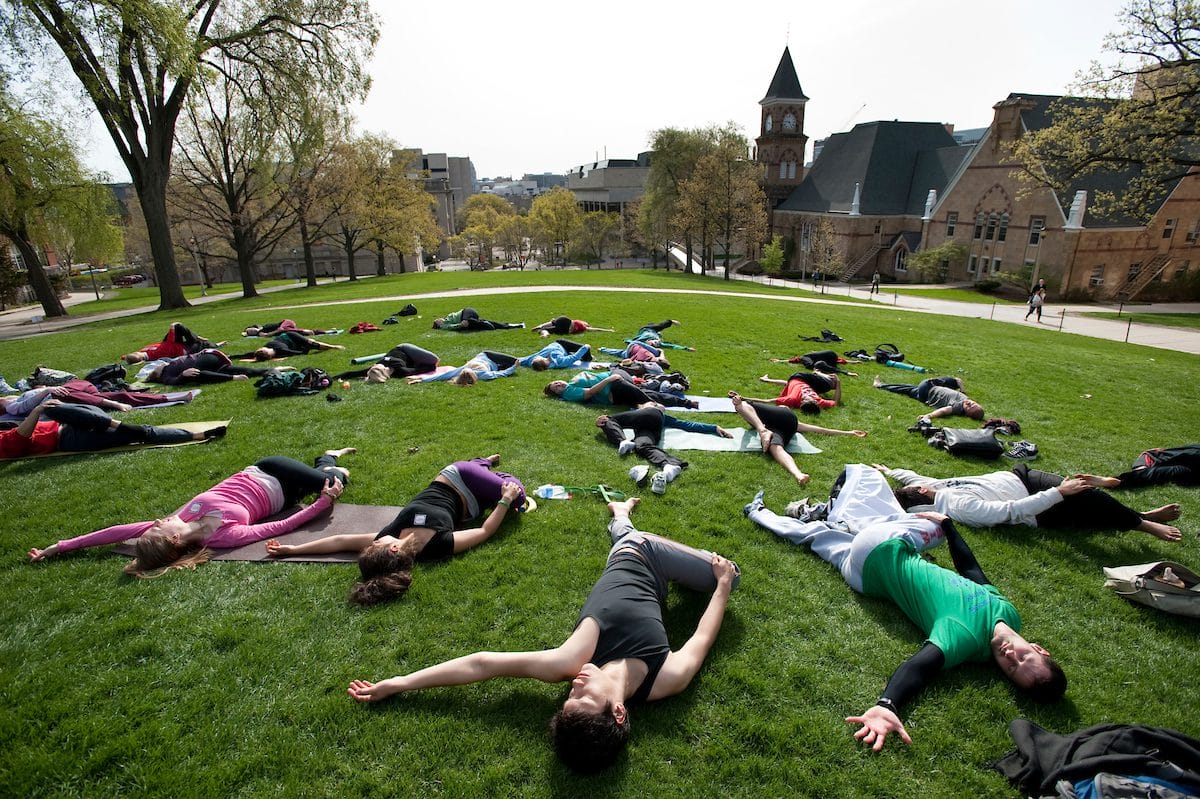 Yoga on campus