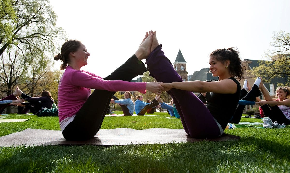 Yoga on Bascom Hill